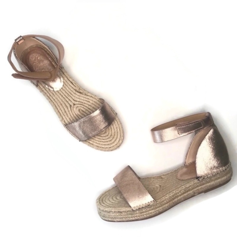 Splendid Jensen Rose Gold Espadrille Platform Sandals size 10